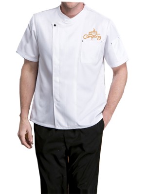 Customized Short Sleeve Chef Coat White